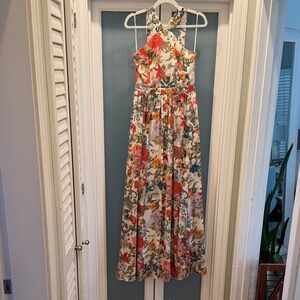 Lulu's Floral Maxi Dress - Multicolor